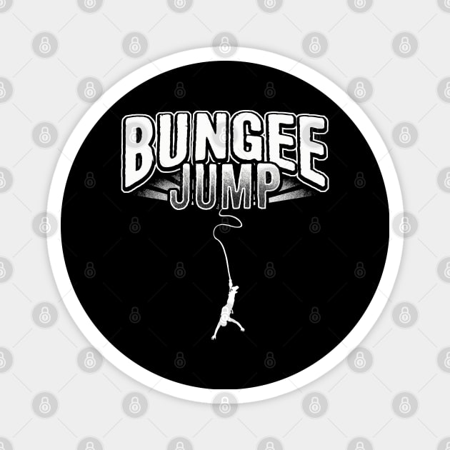 Bungee Jumper Distressed Jump Magnet by savariya